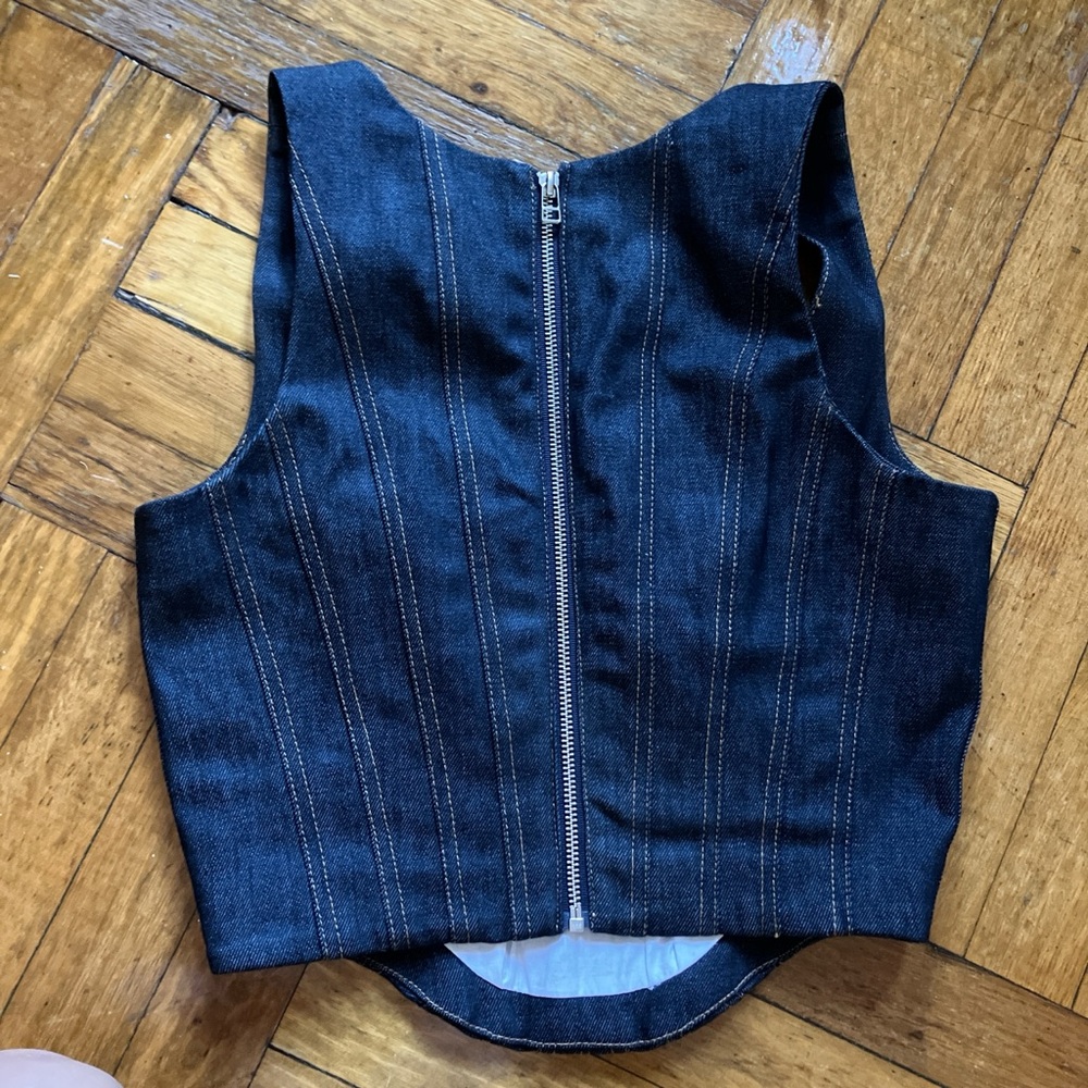 Eckhaus Latta Denim Corset Top - Picture 6 of 10